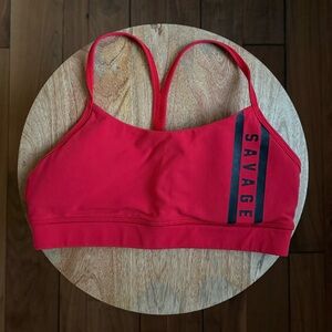 Savage Barbell Red Viper Squad Medium Support Sports Bra Sz: Small